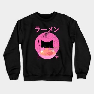 cat ramen Crewneck Sweatshirt